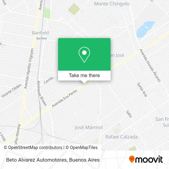 Beto Alvarez Automotores map