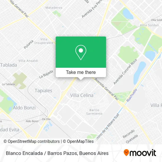 Blanco Encalada / Barros Pazos map