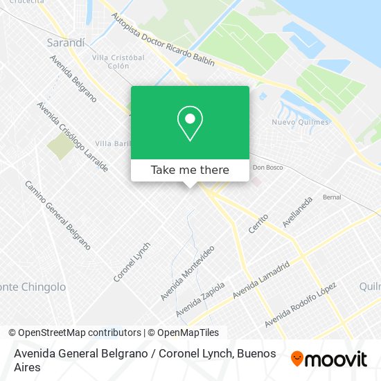 Avenida General Belgrano / Coronel Lynch map