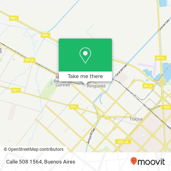 Calle 508 1564 map