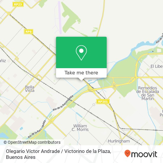 Olegario Víctor Andrade / Victorino de la Plaza map