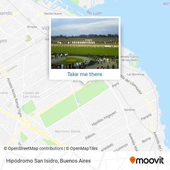 Hipódromo San Isidro map