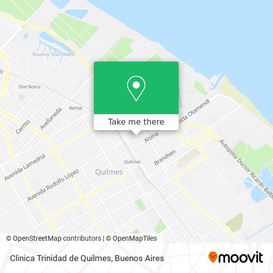 Clinica Trinidad de Quilmes map
