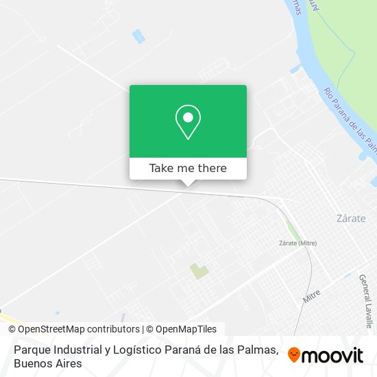 Parque Industrial y Logístico Paraná de las Palmas map