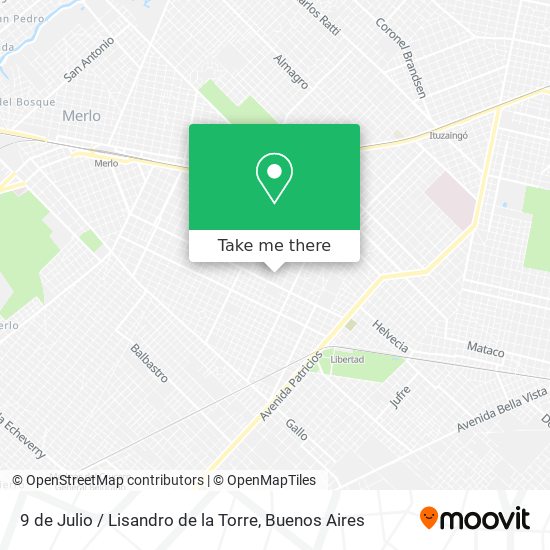 9 de Julio / Lisandro de la Torre map