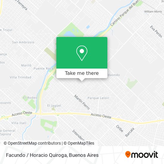 Facundo / Horacio Quiroga map