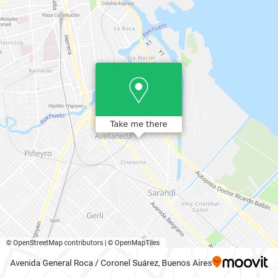 Avenida General Roca / Coronel Suárez map