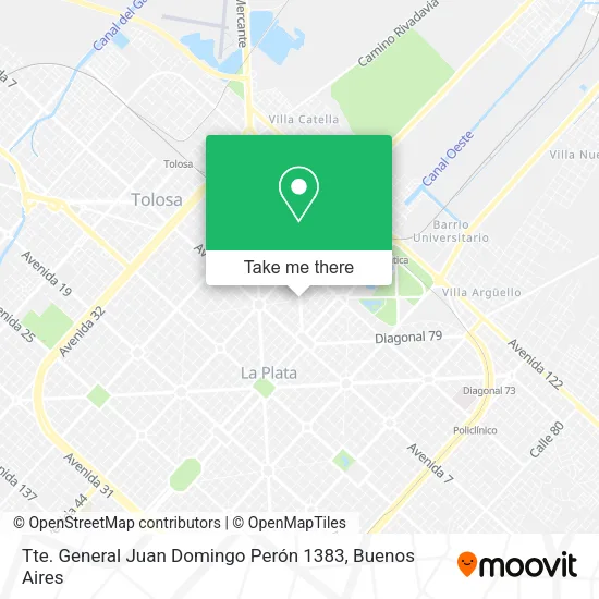 Mapa de Tte. General Juan Domingo Perón 1383