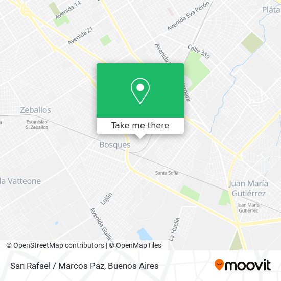 San Rafael / Marcos Paz map