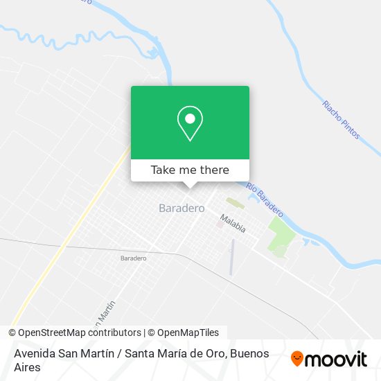 Mapa de Avenida San Martín / Santa María de Oro
