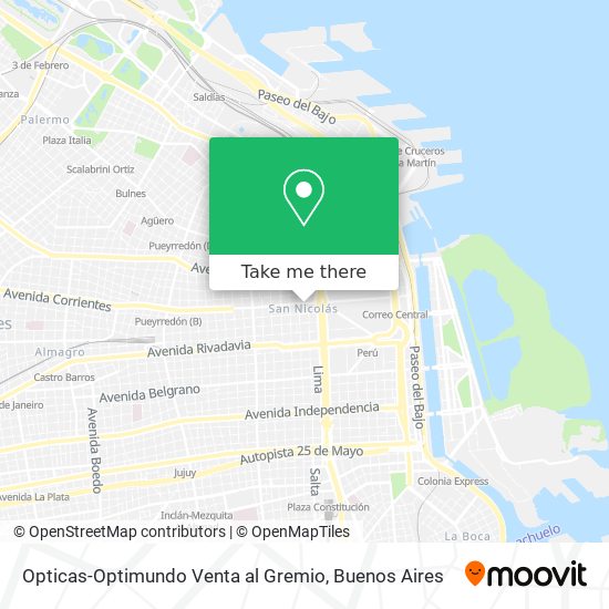 Mapa de Opticas-Optimundo Venta al Gremio