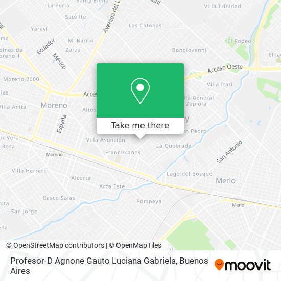 Profesor-D Agnone Gauto Luciana Gabriela map