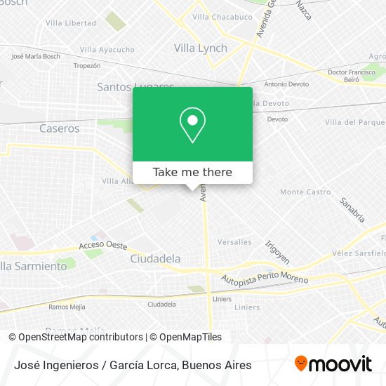 José Ingenieros / García Lorca map