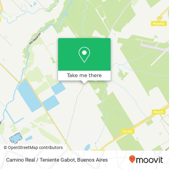 Camino Real / Teniente Gabot map