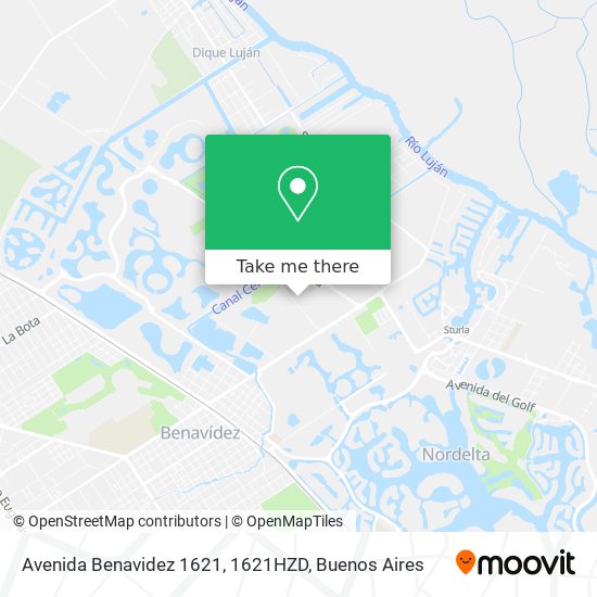 Avenida Benavidez 1621, 1621HZD map