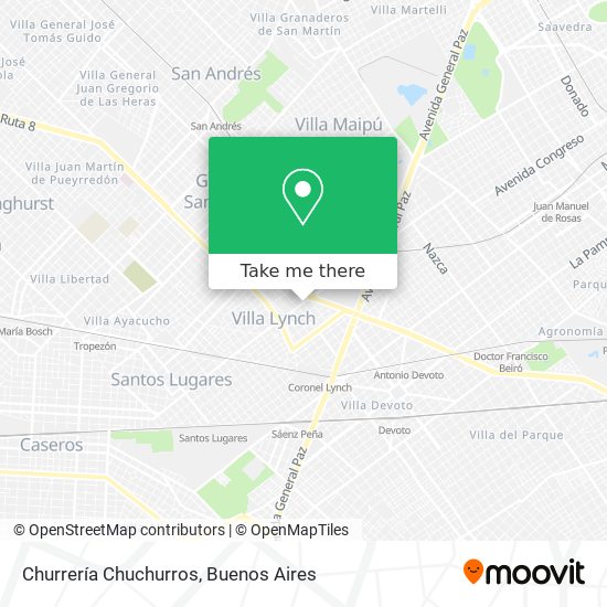 Churrería Chuchurros map