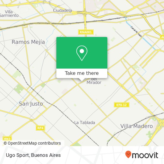 Mapa de Ugo Sport