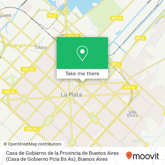 Casa de Gobierno de la Provincia de Buenos Aires (Casa de Gobierno Pcia Bs As) map