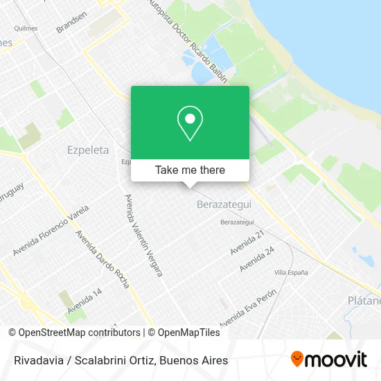 Rivadavia / Scalabrini Ortiz map
