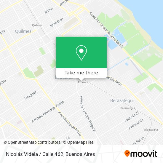 Mapa de Nicolás Videla / Calle 462