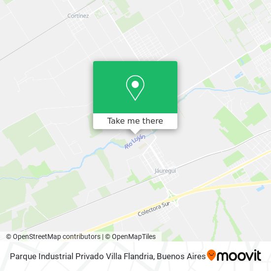 Parque Industrial Privado Villa Flandria map
