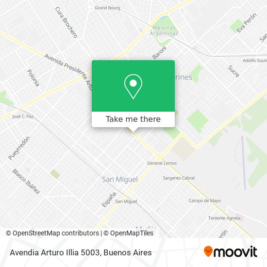 Avendia Arturo Illia 5003 map