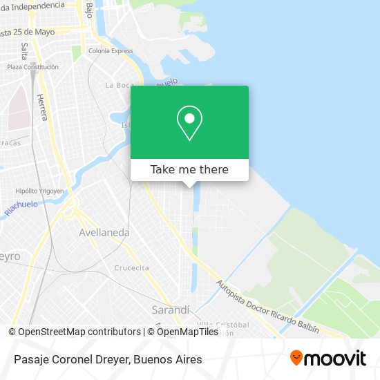 Pasaje Coronel Dreyer map