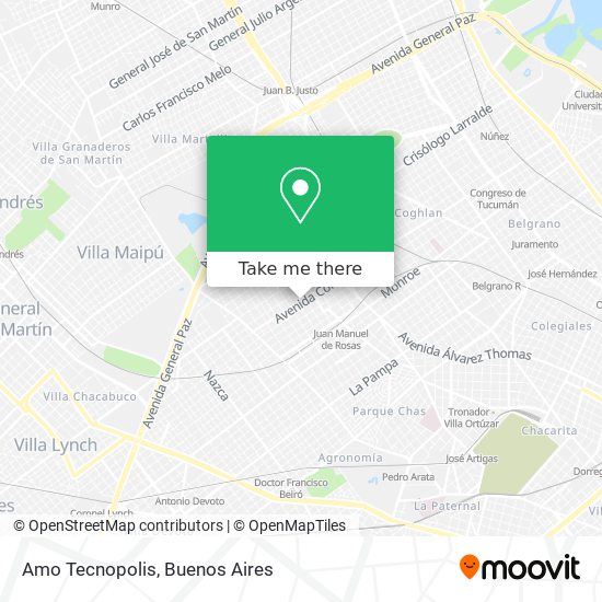 Amo Tecnopolis map