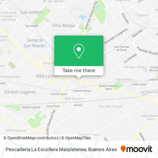 Pescadería La Escollera Marplatense map