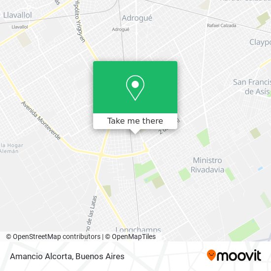 Amancio Alcorta map