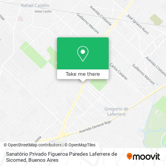 Mapa de Sanatório Privado Figueroa Paredes Laferrere de Sicomed