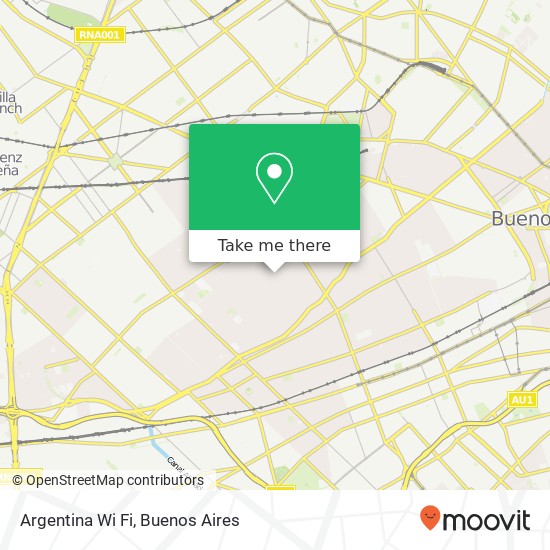 Mapa de Argentina Wi Fi