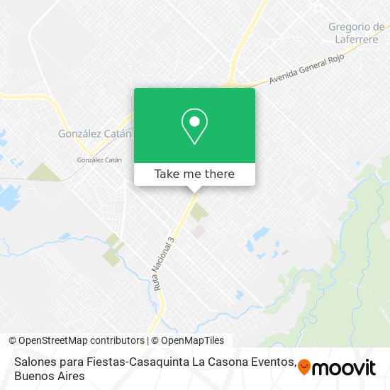 Salones para Fiestas-Casaquinta La Casona Eventos map