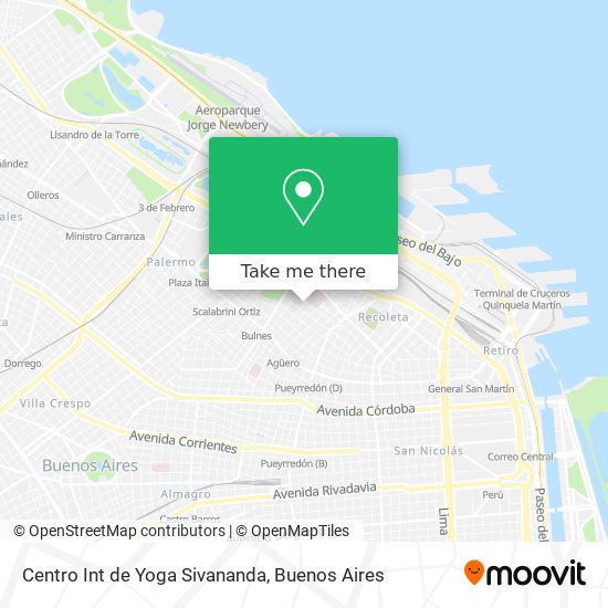 Centro Int de Yoga Sivananda map