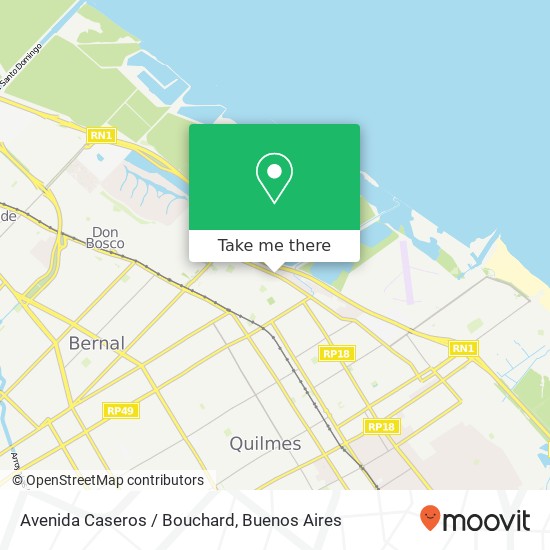 Mapa de Avenida Caseros / Bouchard
