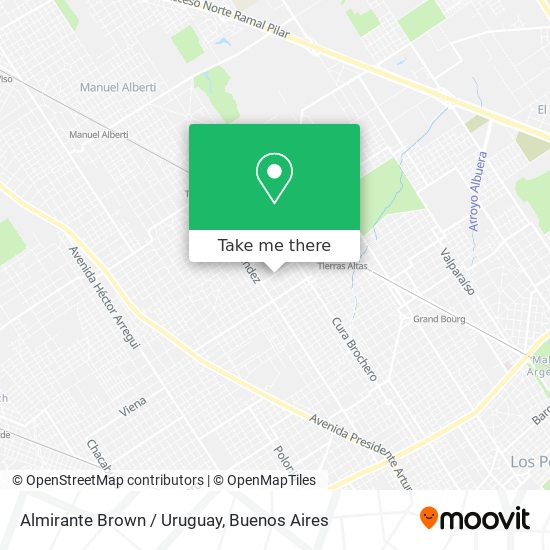 Mapa de Almirante Brown / Uruguay