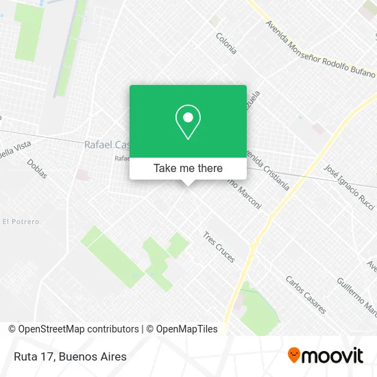 Ruta 17 map