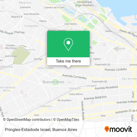 Pringles-Estadode Israel map