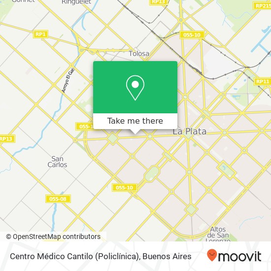 Centro Médico Cantilo (Policlínica) map