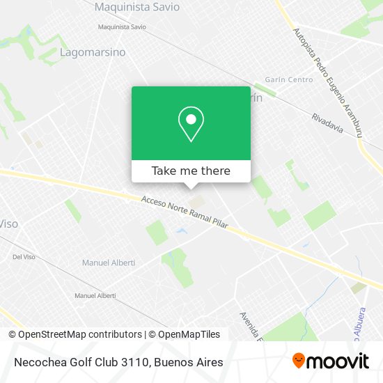 Necochea Golf Club 3110 map