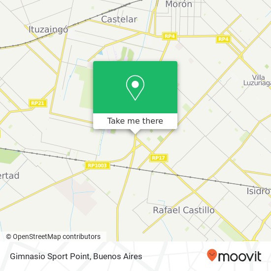 Mapa de Gimnasio Sport Point