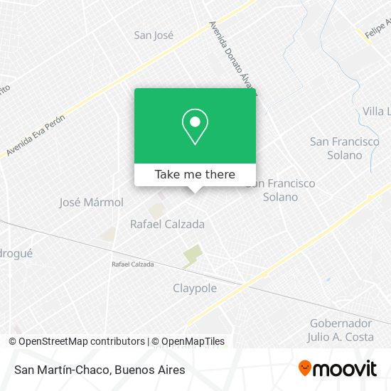 Mapa de San Martín-Chaco