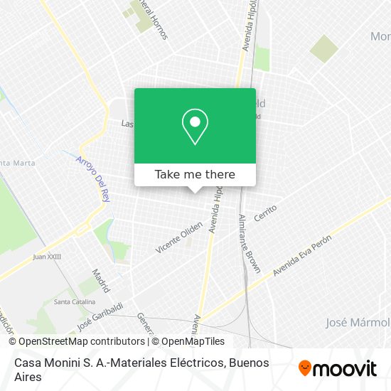 Mapa de Casa Monini S. A.-Materiales Eléctricos