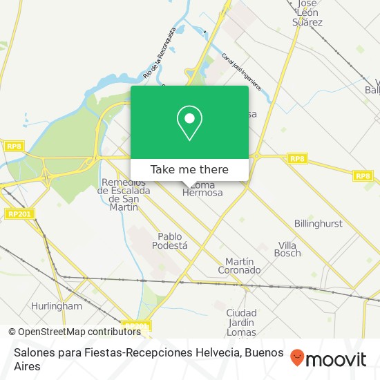 Salones para Fiestas-Recepciones Helvecia map