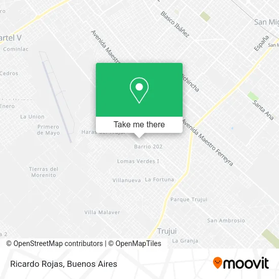 Mapa de Ricardo Rojas