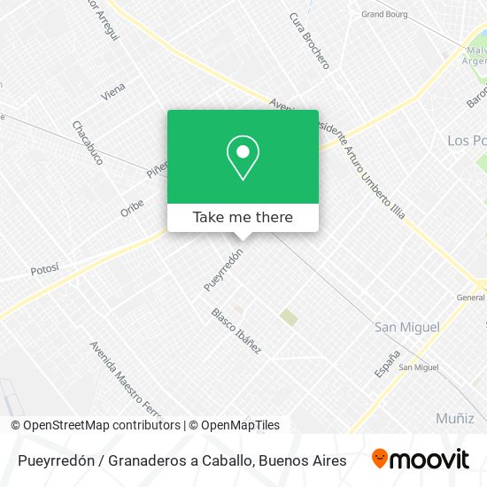 Pueyrredón / Granaderos a Caballo map