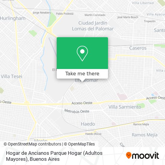 Hogar de Ancianos Parque Hogar (Adultos Mayores) map
