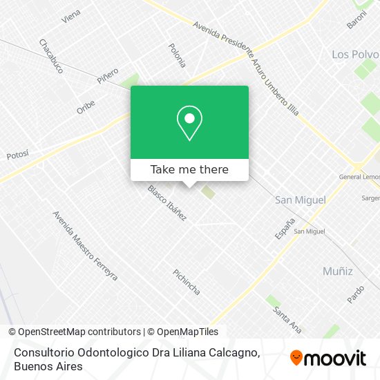 Consultorio Odontologico Dra Liliana Calcagno map