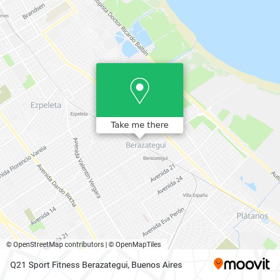 Q21 Sport Fitness Berazategui map