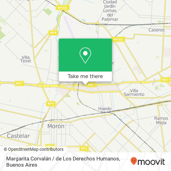 Margarita Corvalán / de Los Derechos Humanos map